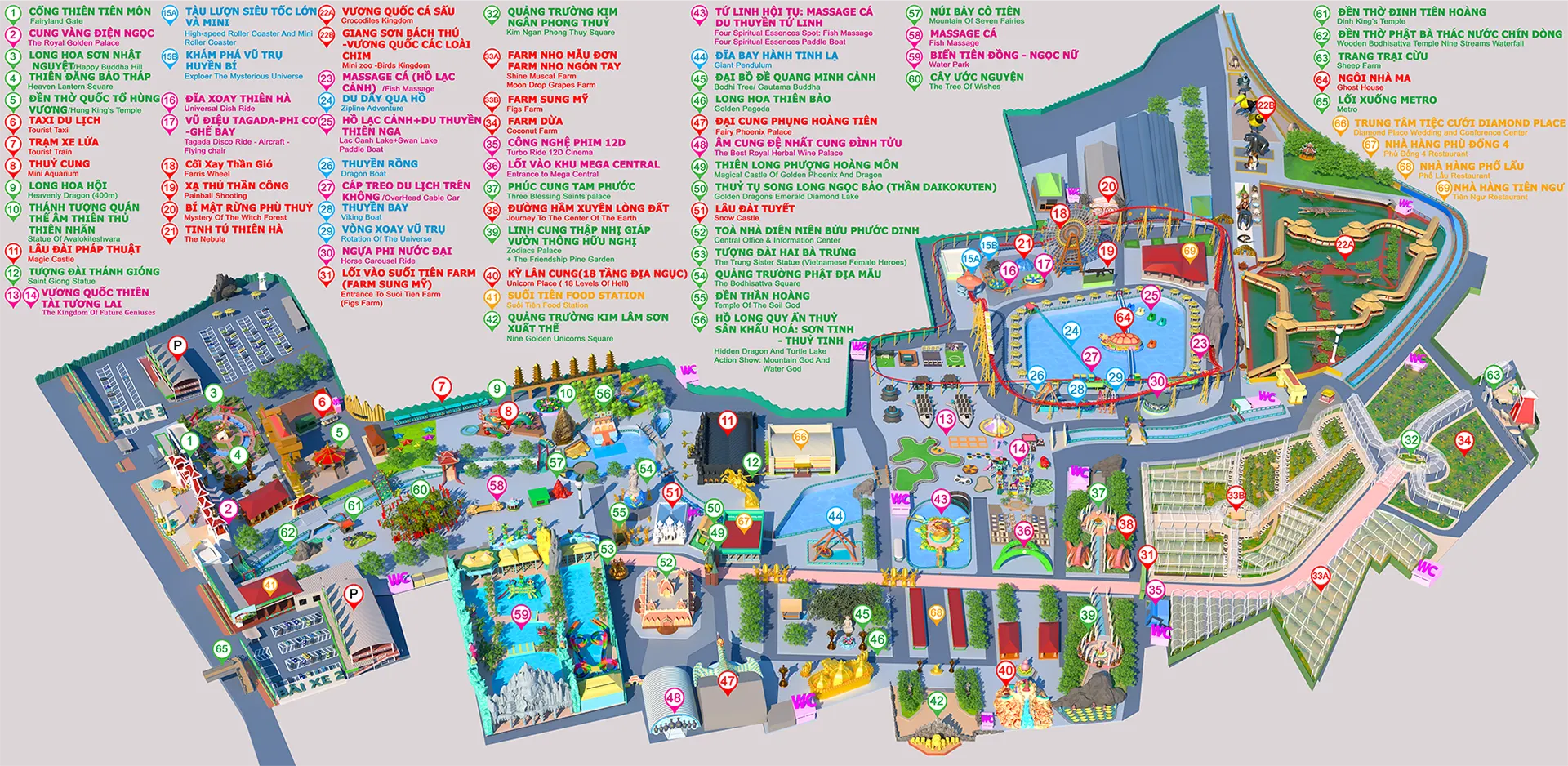 bản đồ suối tiên